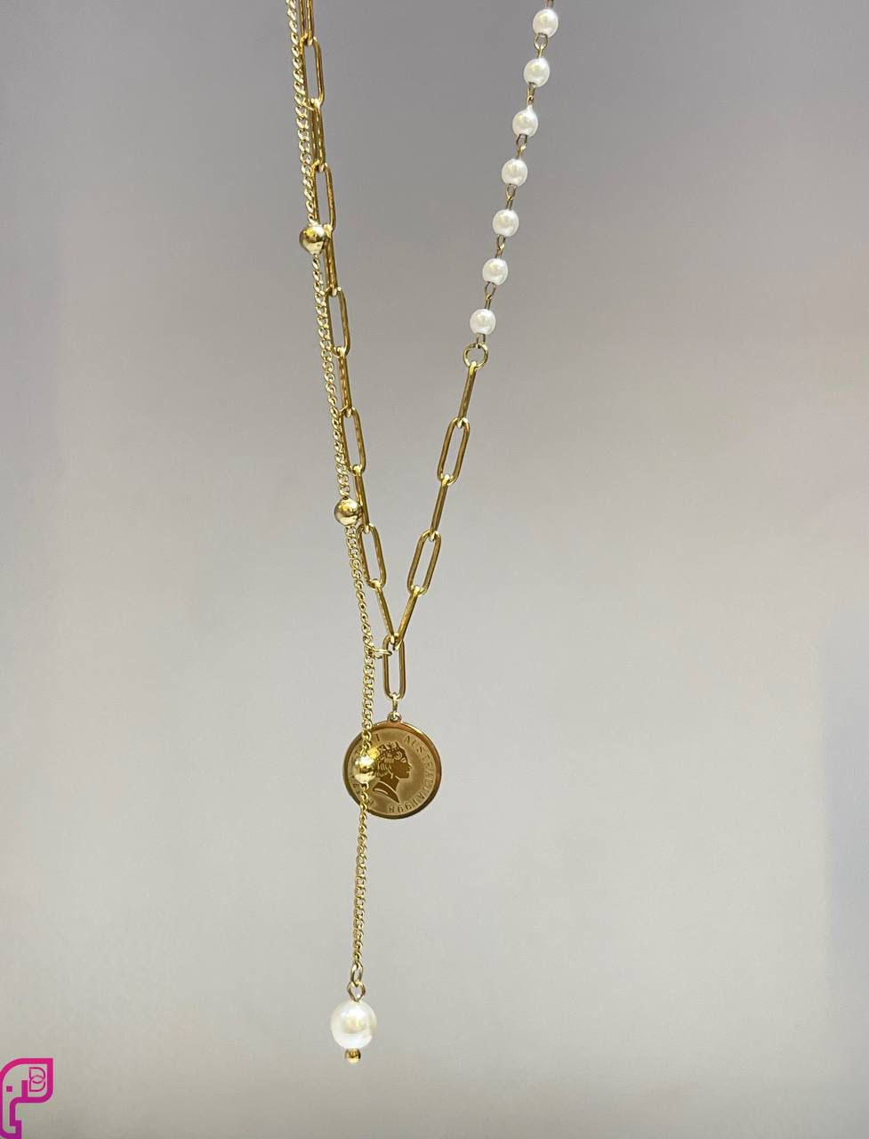 Luxe Pearl Coin Necklace