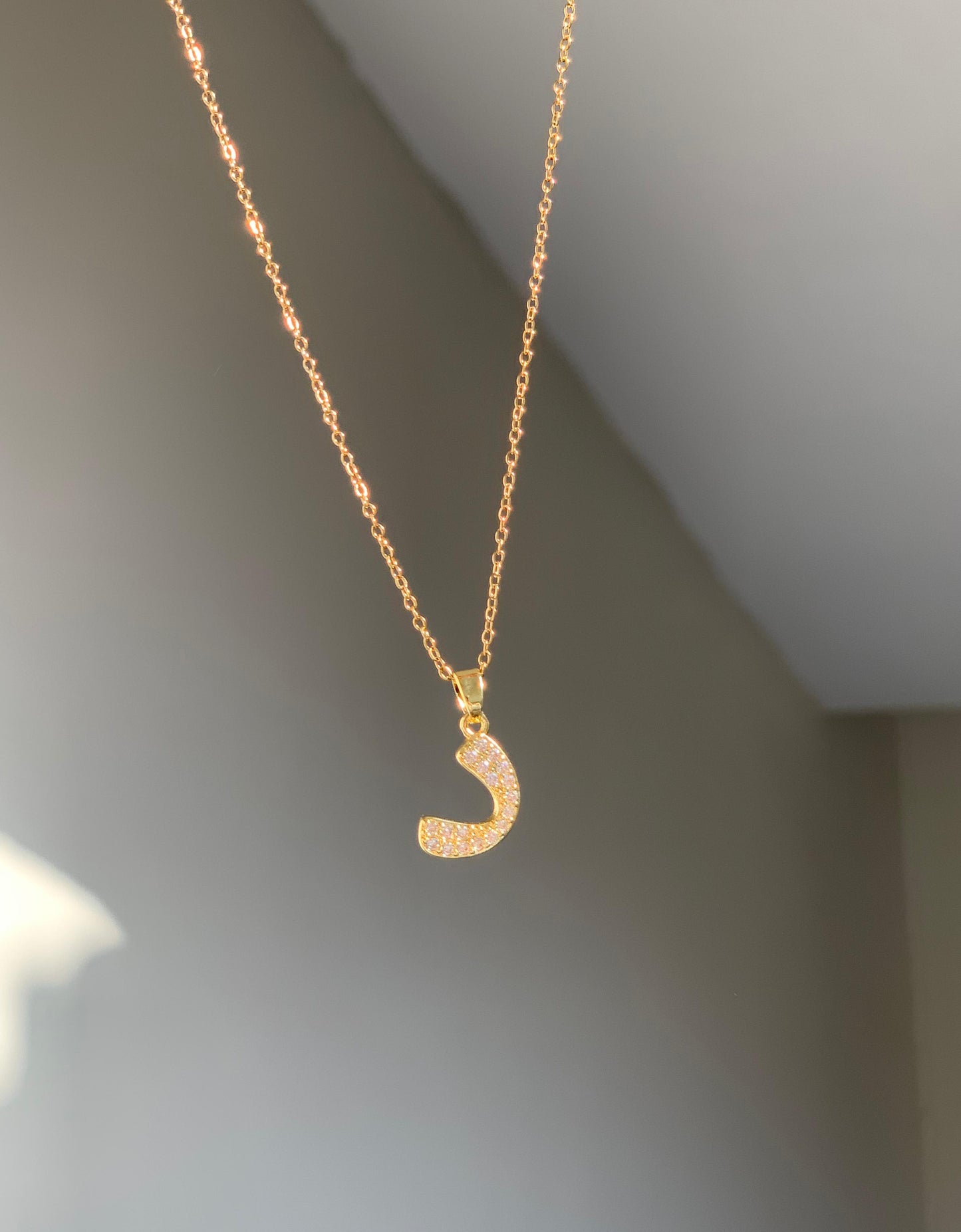 Dazzling Arabic Letter Necklace