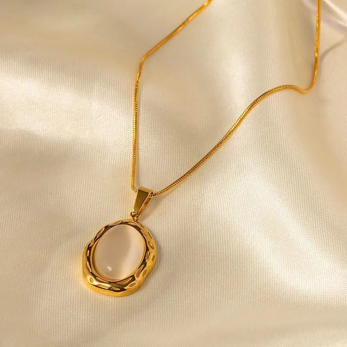 Gilded Stone Necklace