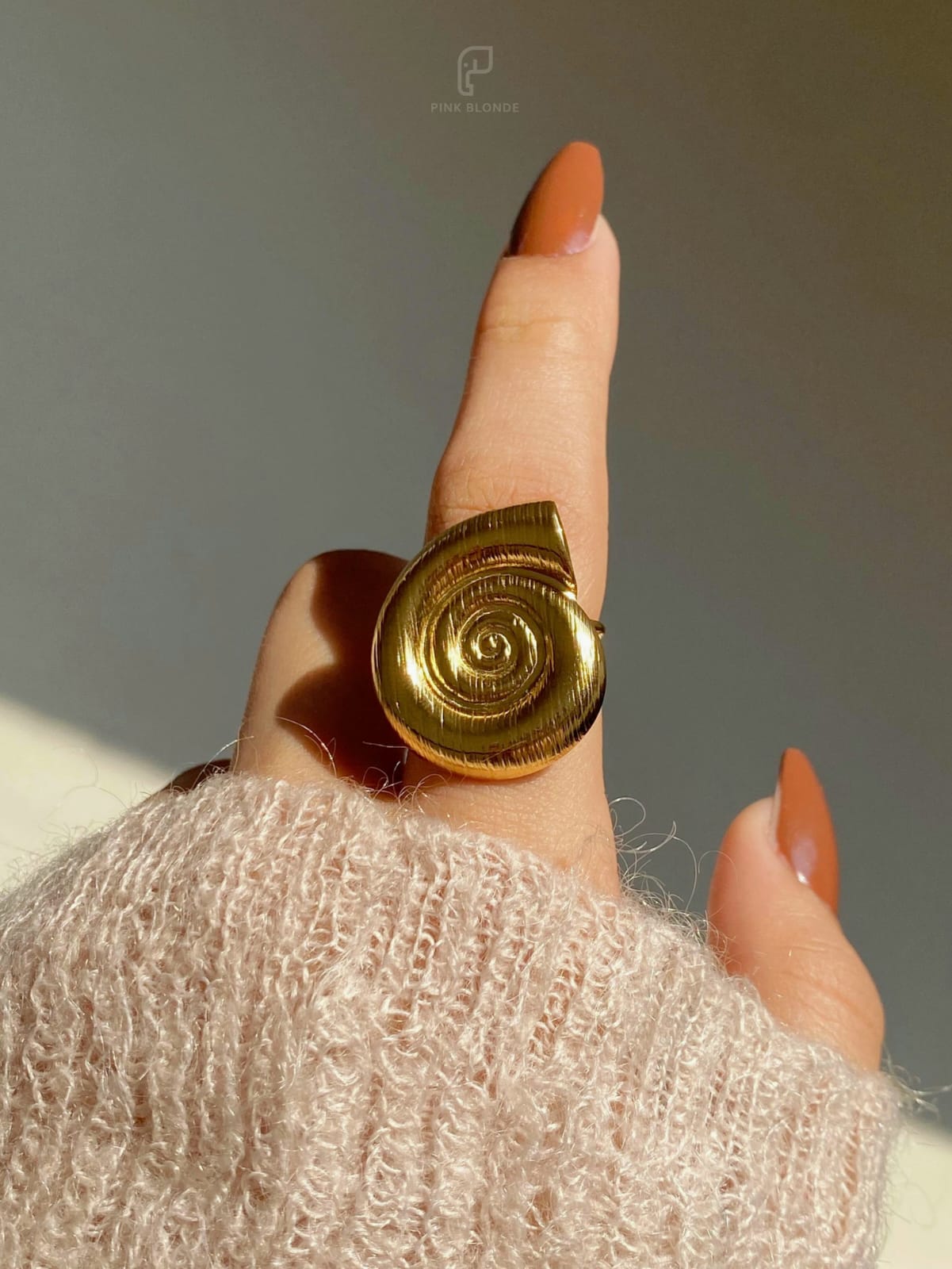 Golden Spiral Ring
