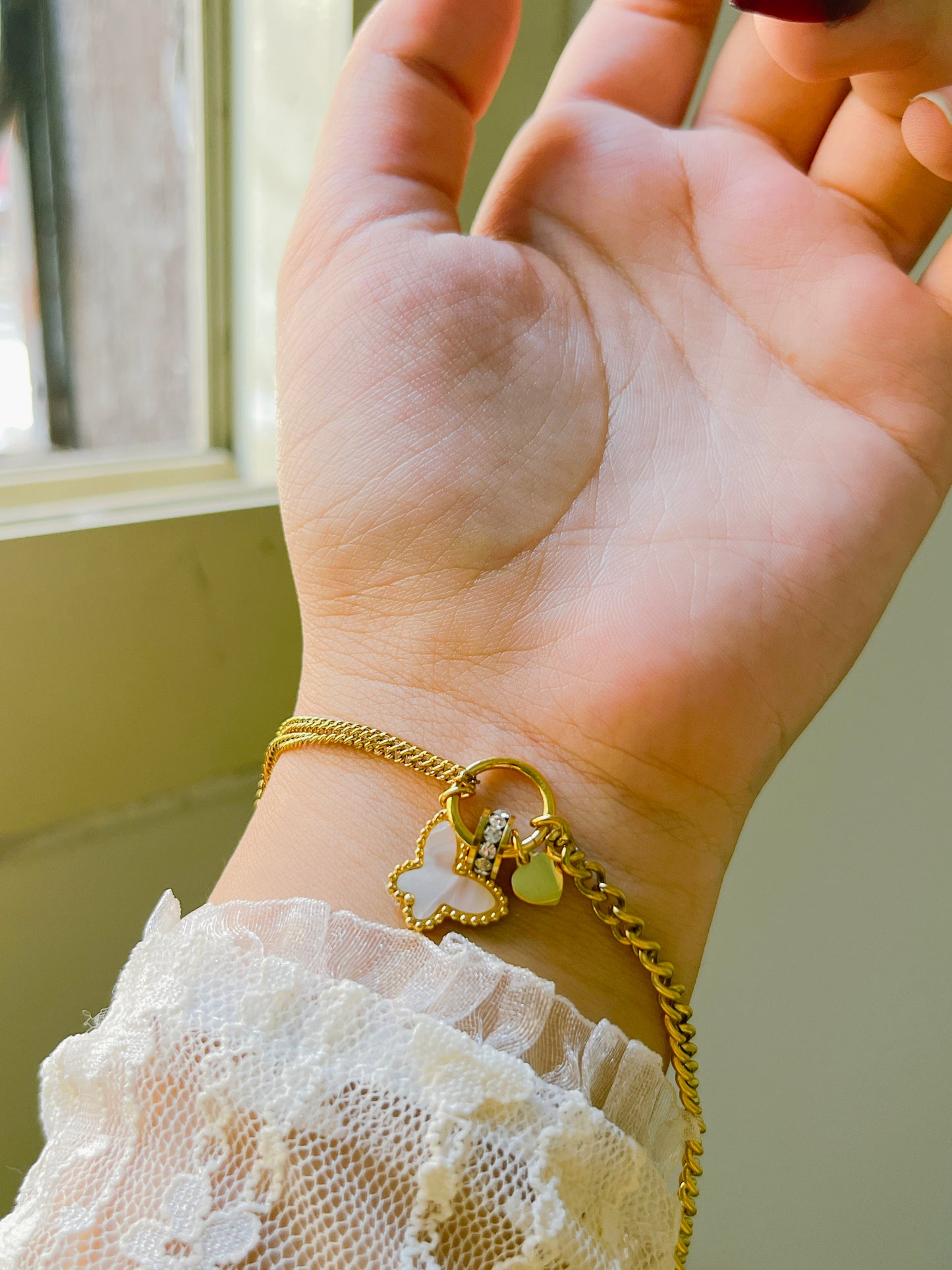 Golden Butterfly Bracelet