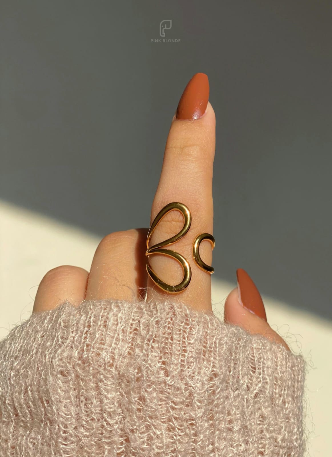 Golden Ribbon Ring