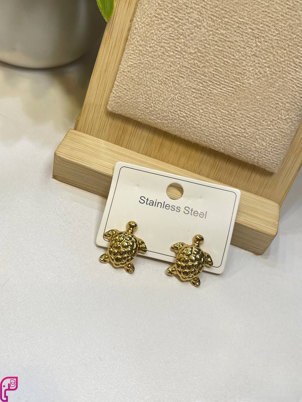 Golden Turtle Studs