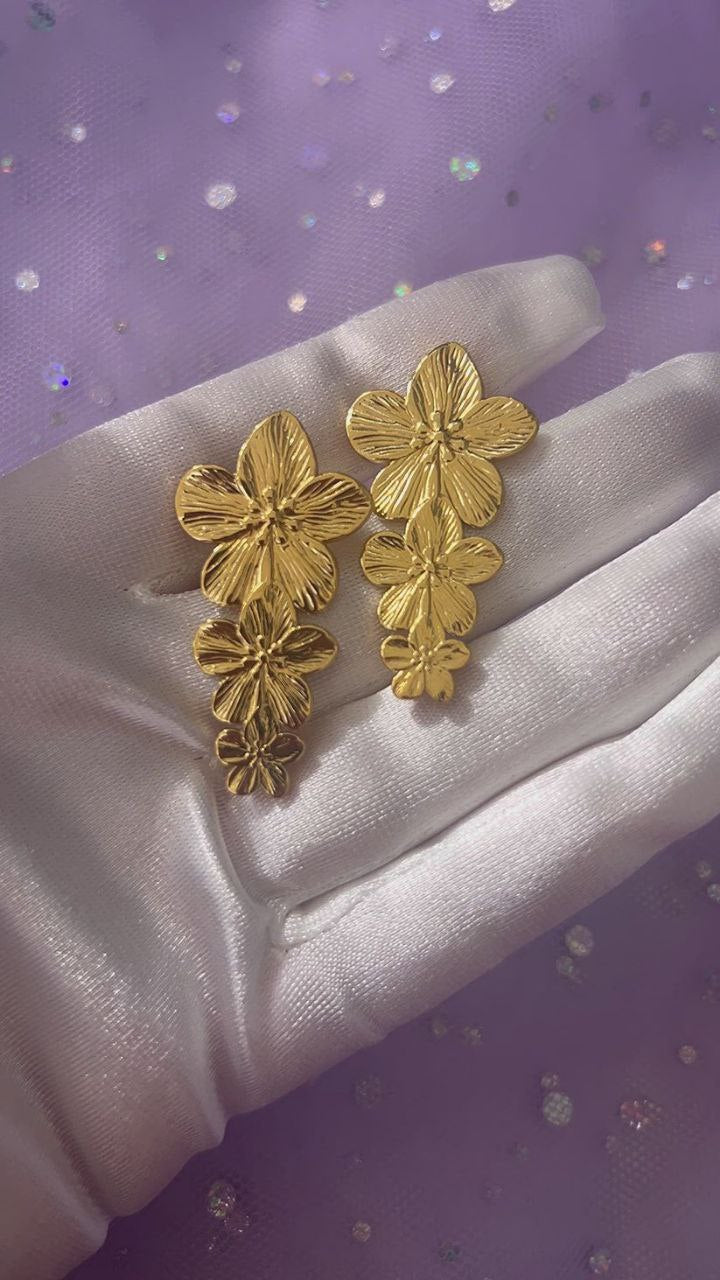 Multi Flower Earring