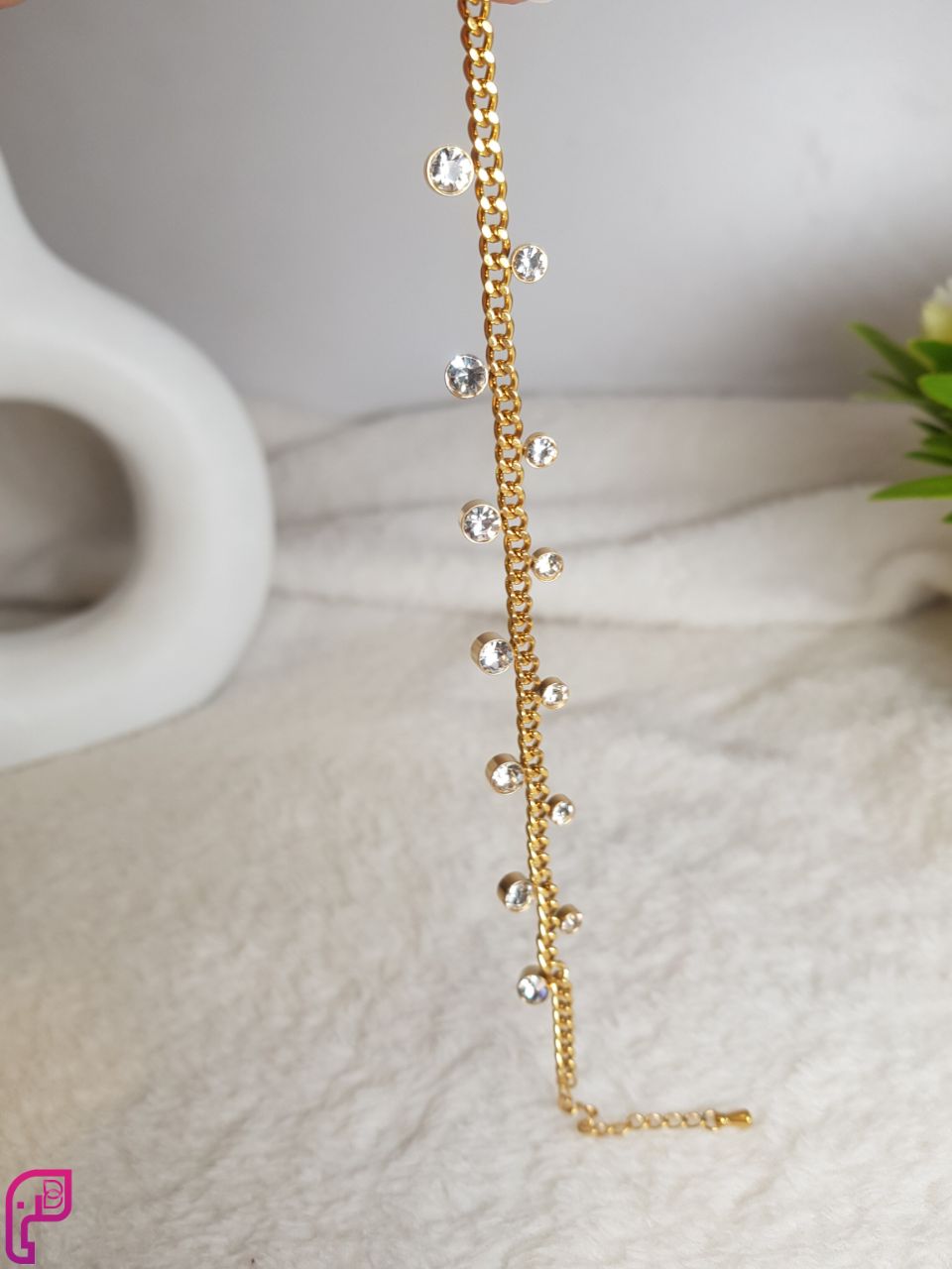 Crystal Charm Chain Bracelet