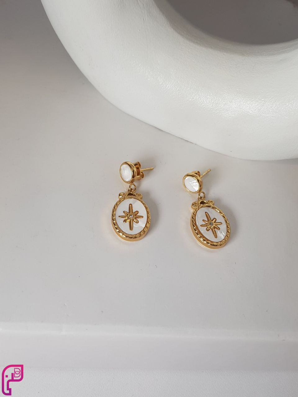 Star Charm Drop Earrings
