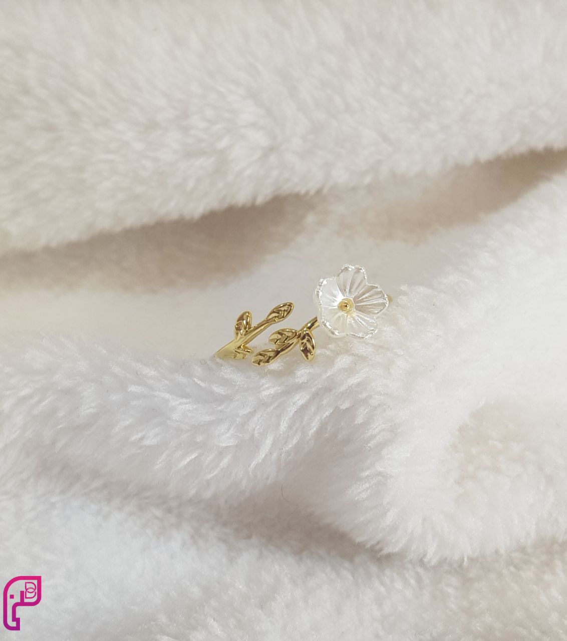 Blooming Petal Adjustable Ring Set