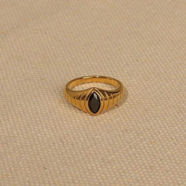 Golden Marquise Ring