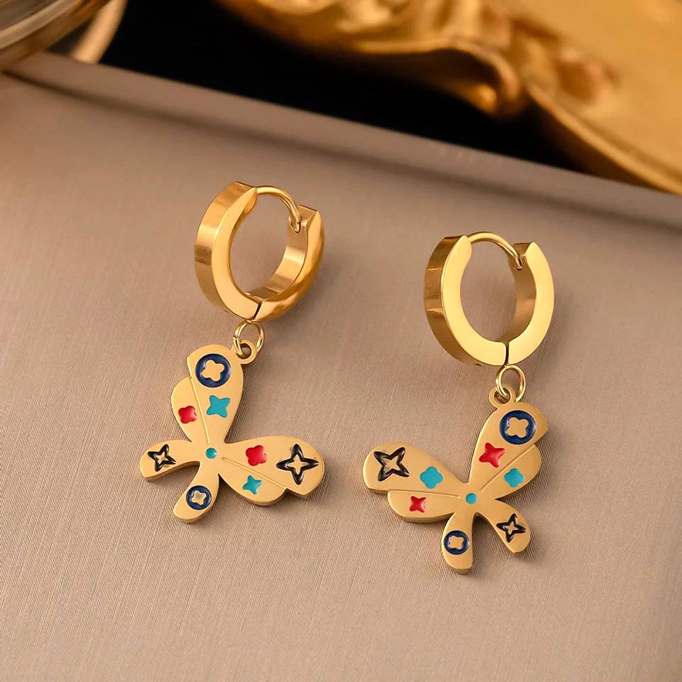 Playful Butterfly Hoops