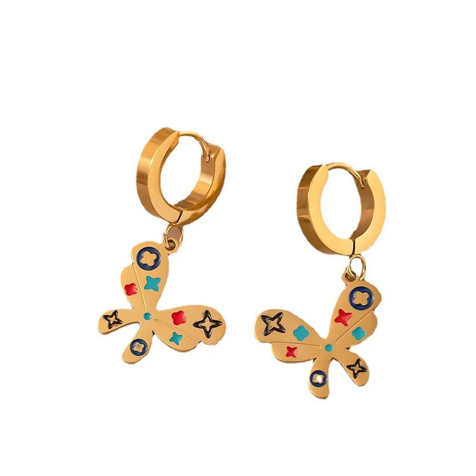 Playful Butterfly Hoops