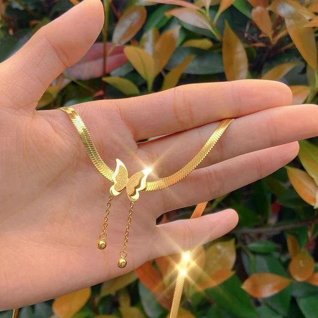 Butterfluy Herringbone Necklace