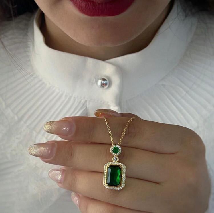 Green Emerald Neckalce