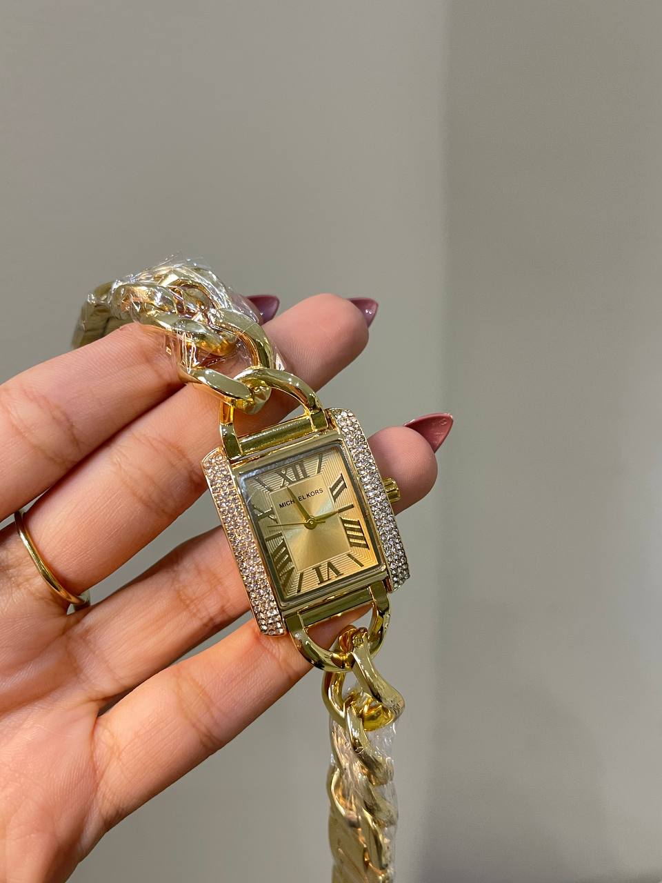 Gilded Chain Link Watch