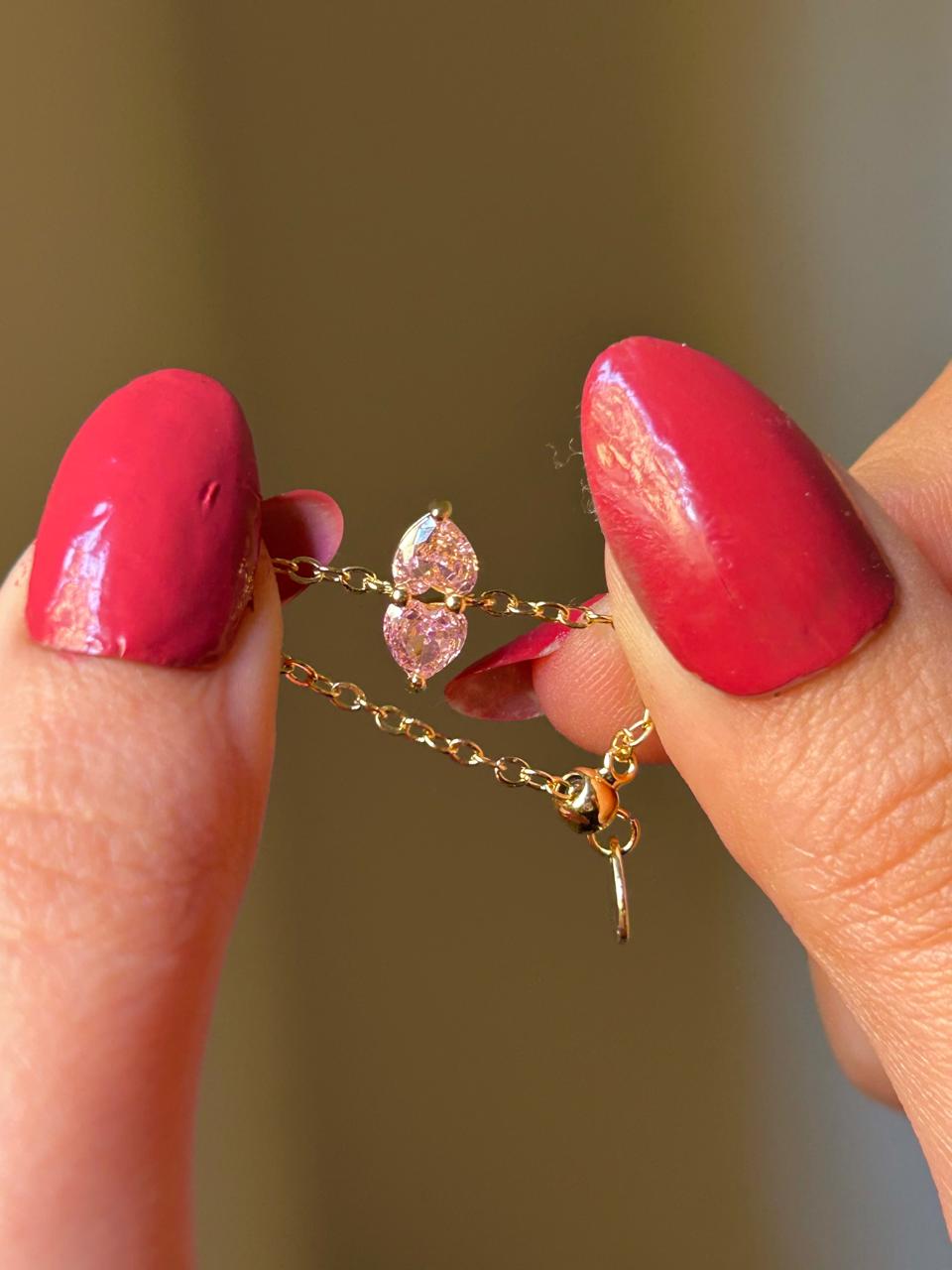 Blush Marquise Slider Ring