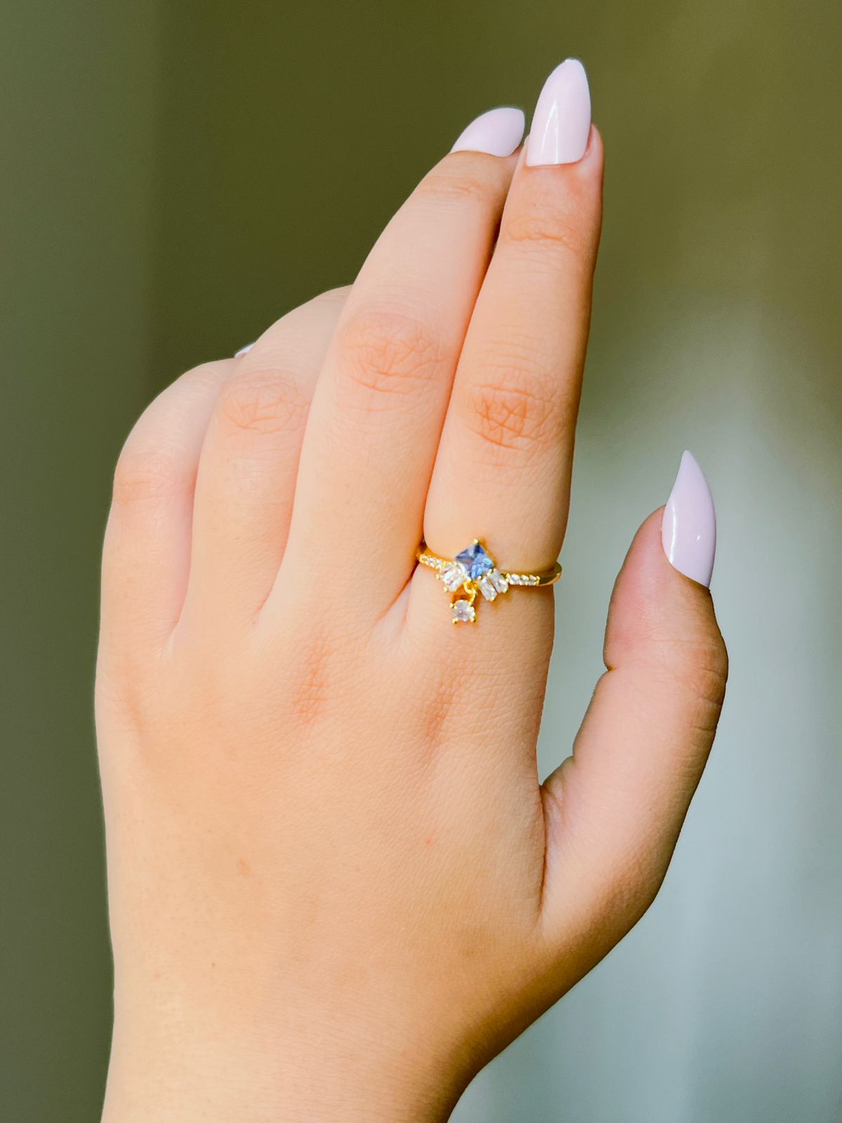 Dainty Crystal Ring