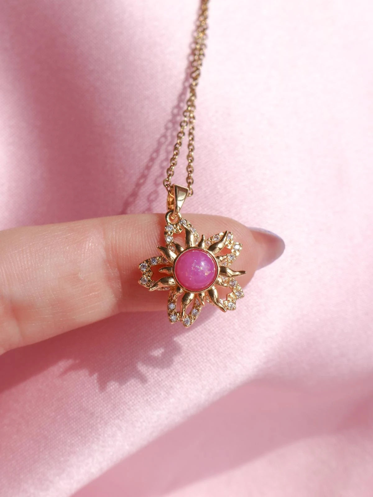 Rapunzel Opal Sun Necklace
