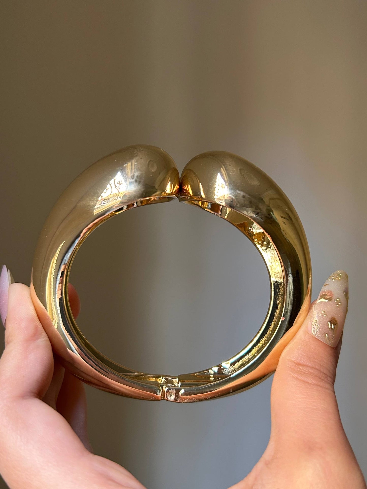 Golden Sculptural Bangle