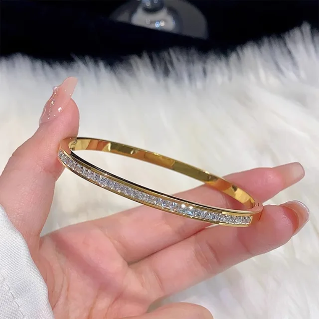 Gleaming Crystal Bangle