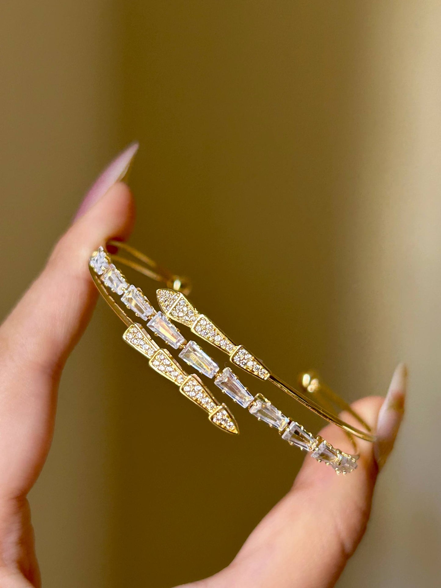 Serpent Sparkle Cuff