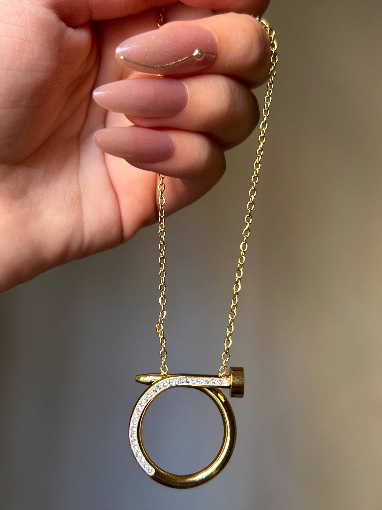 Crystal Nail Pendant