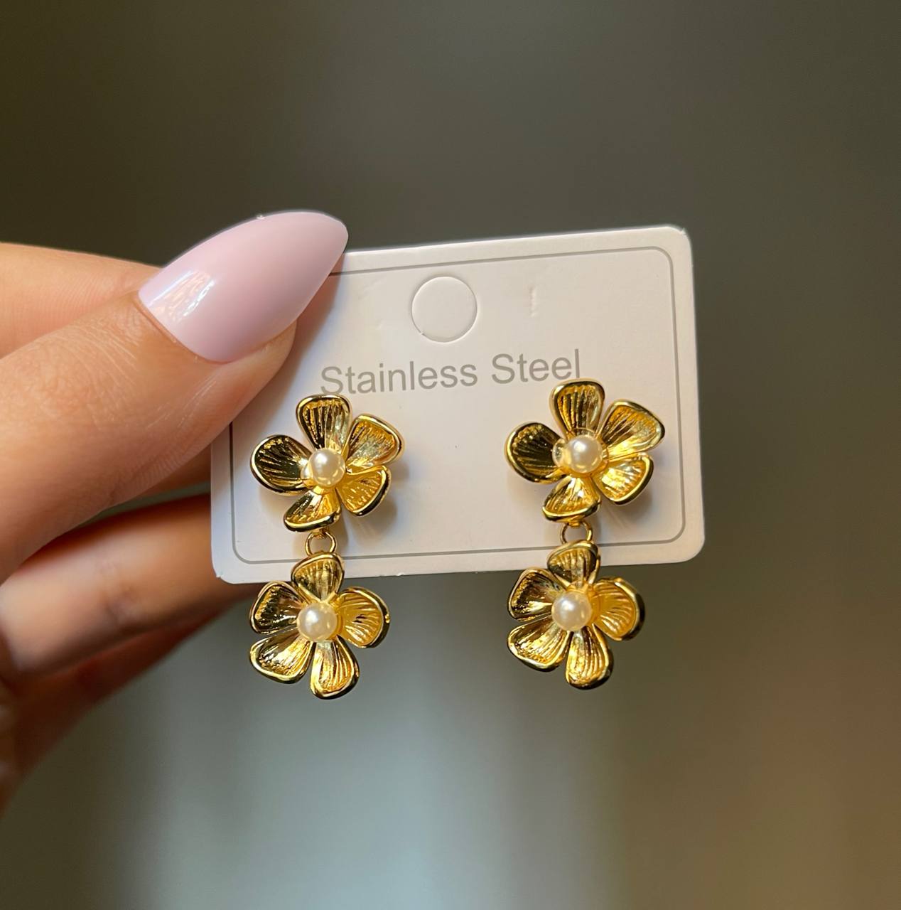 Dainty Bloom Drop Earrings