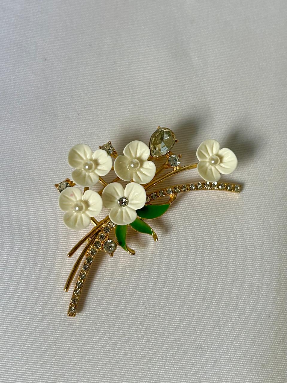 Enchanted Jasmine Bouquet Brooc