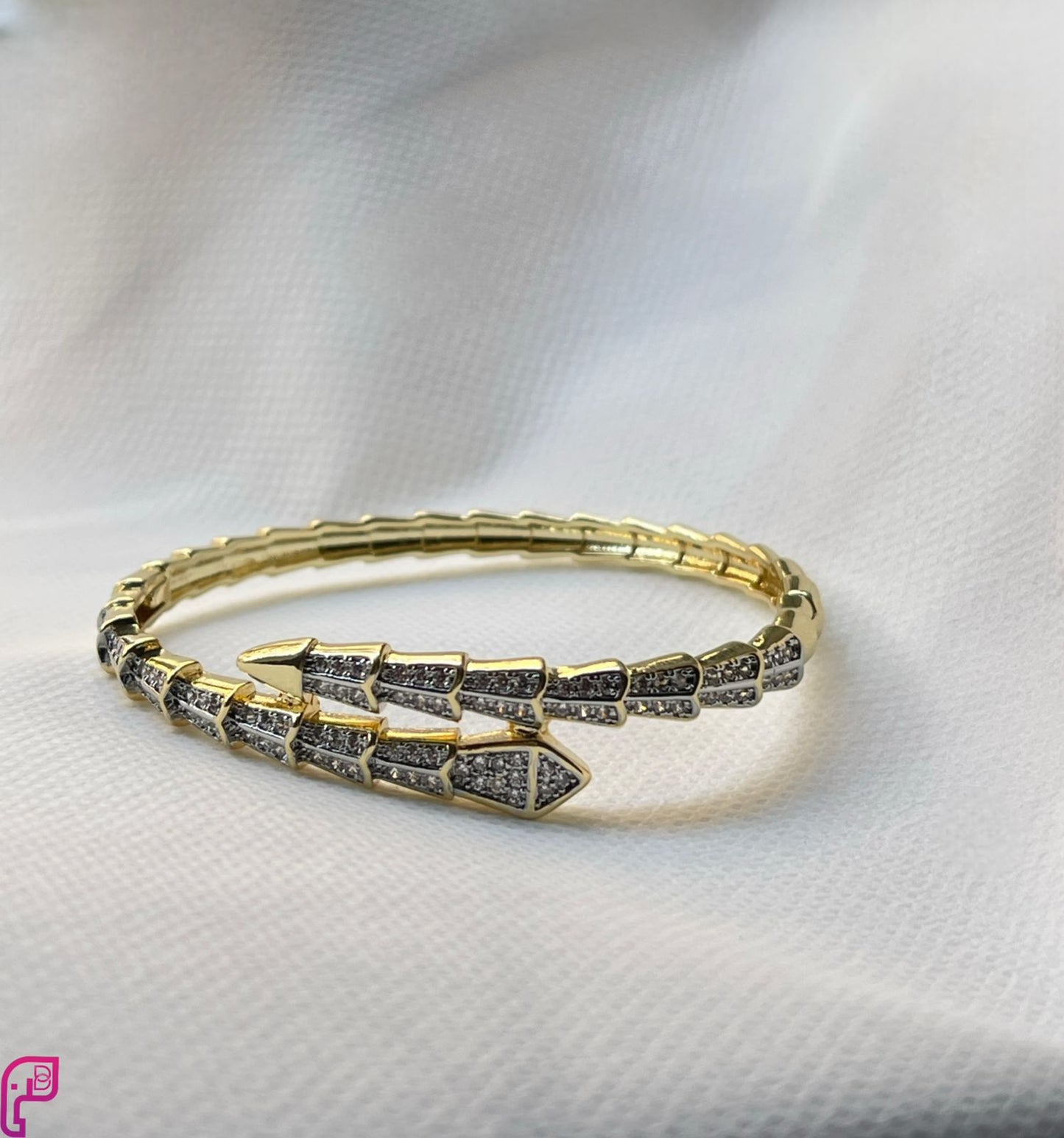Serpentine Pave Cuff