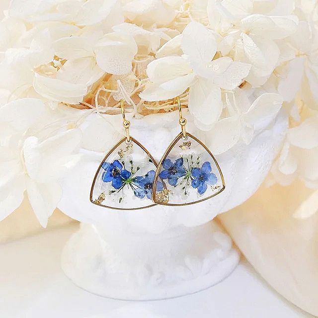 Pressed Flower Earrings