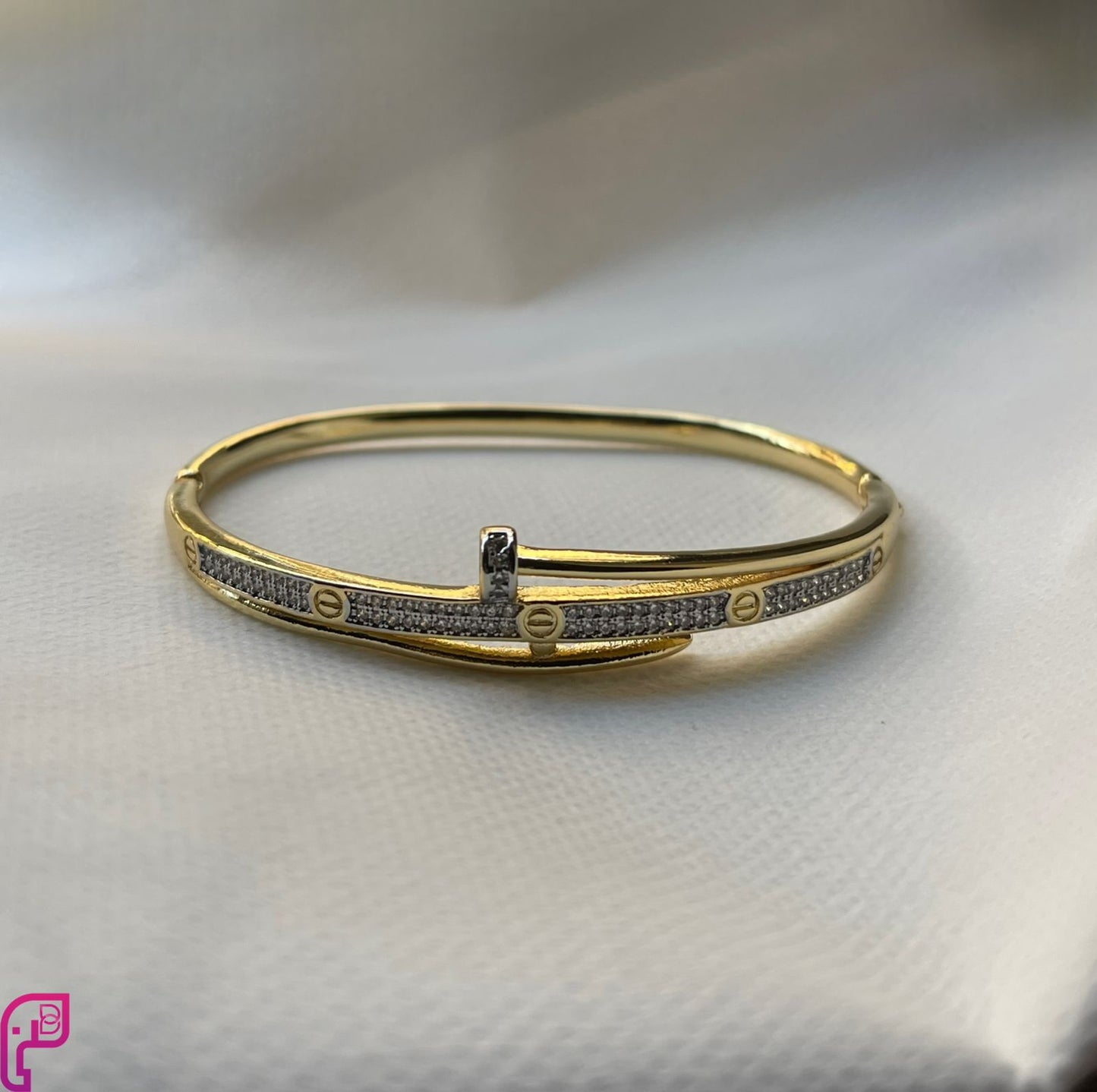 Pave Nail Bangle