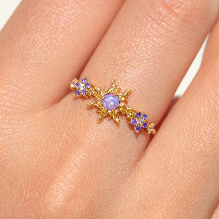 Magical Opal Sun Ring
