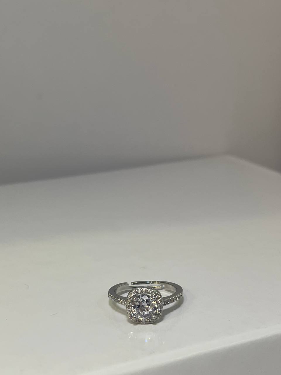 Silver Halo Ring