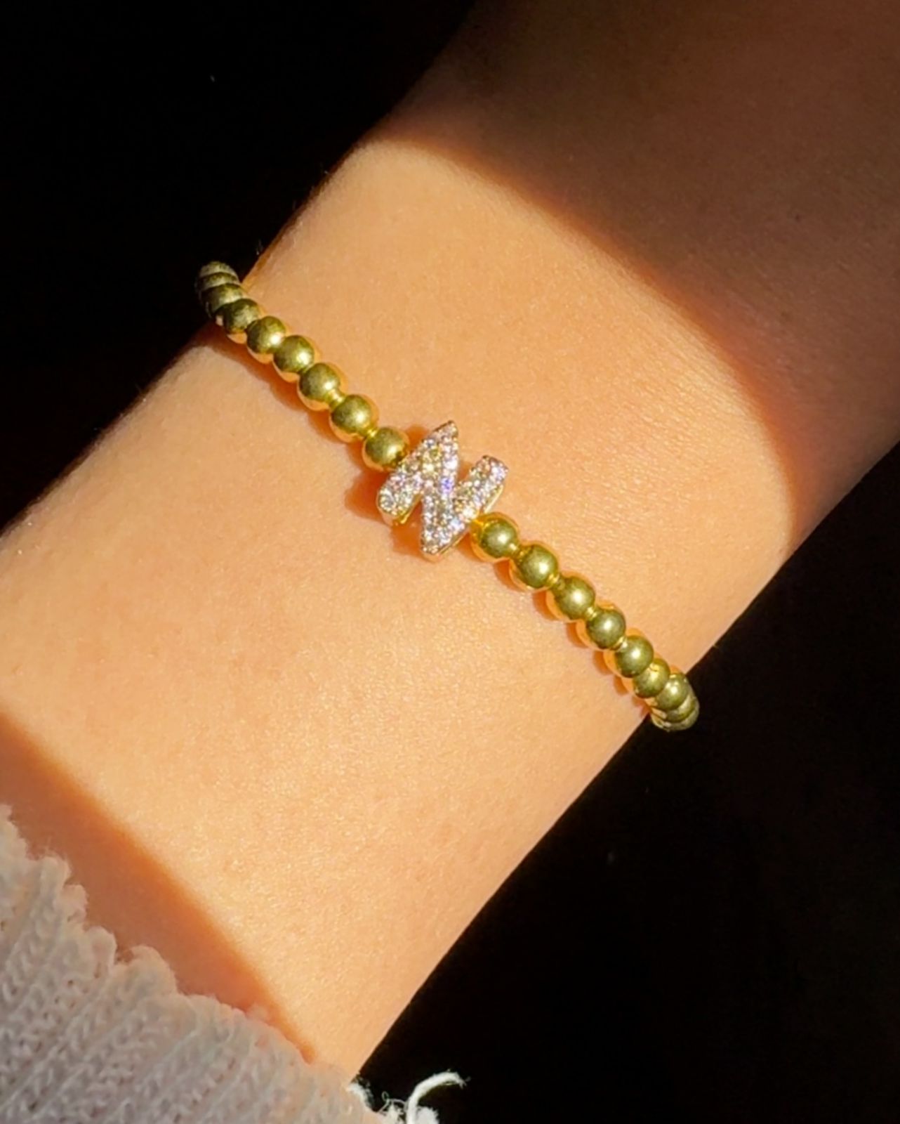 Golden Initial Bracelet
