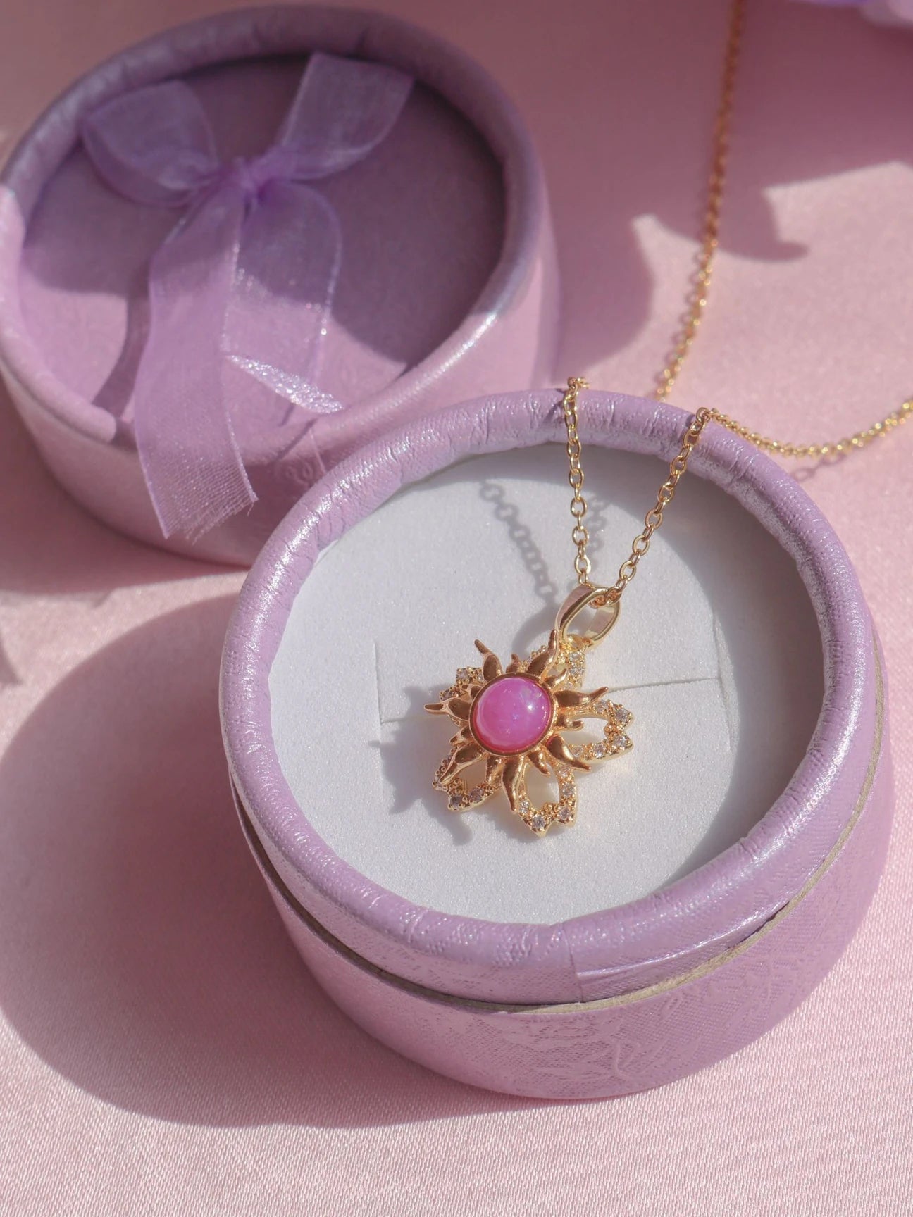Rapunzel Opal Sun Necklace