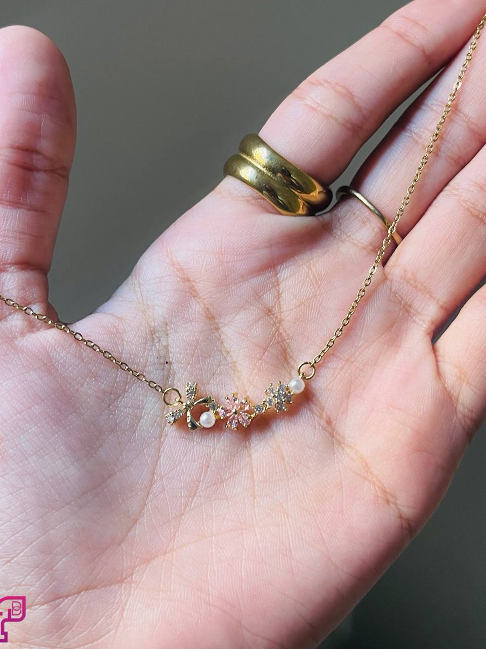 Bar of Blossoms Necklace