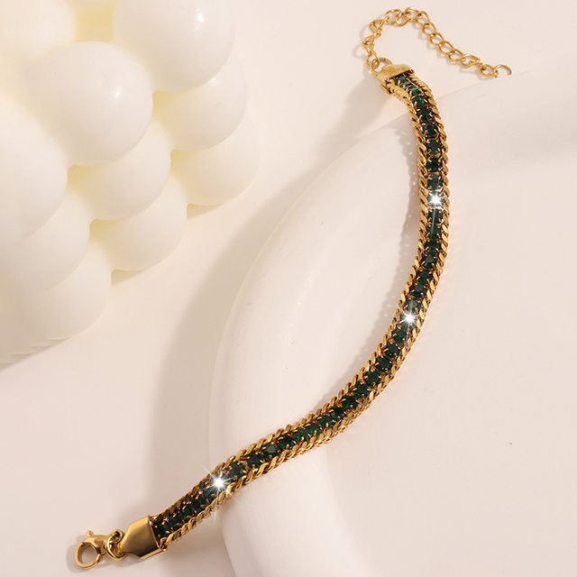 Grommet Tennis Bracelet