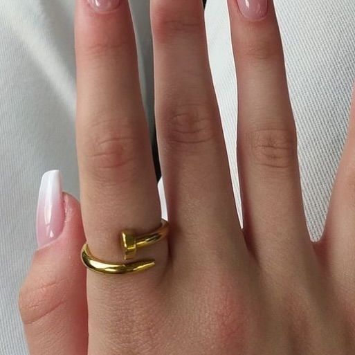 Golden Nail Ring