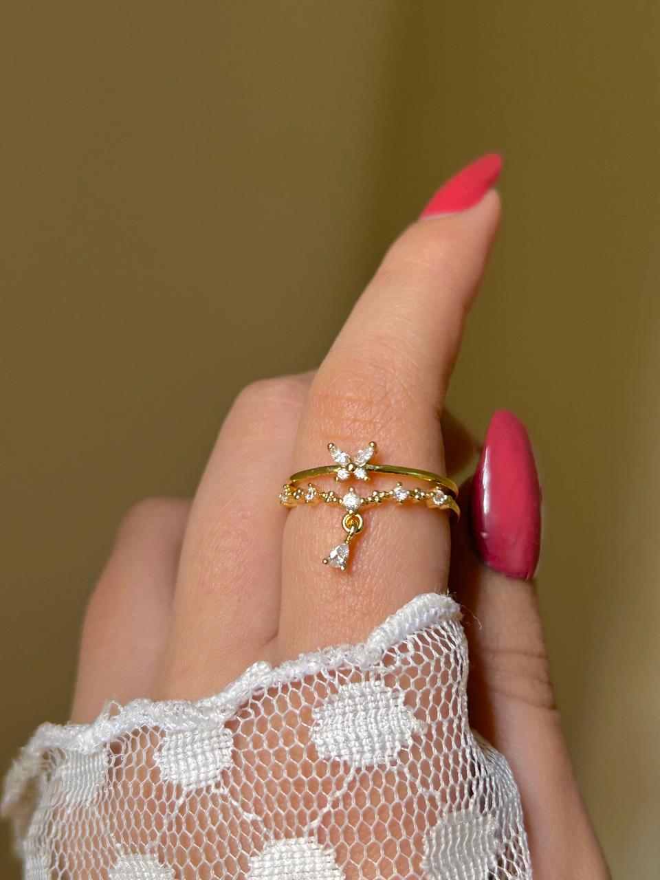 Sparkling Butterfly Double Layer