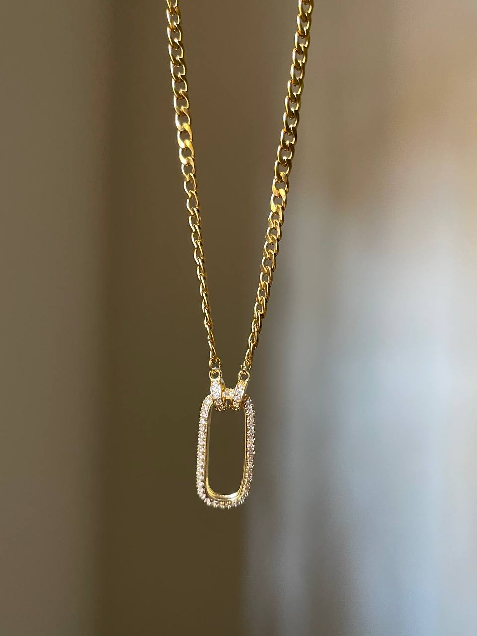 Reversible Shimmer Link Necklace