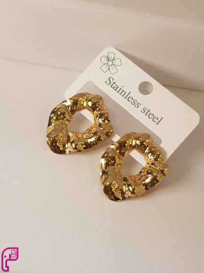 Golden Ripple Studs