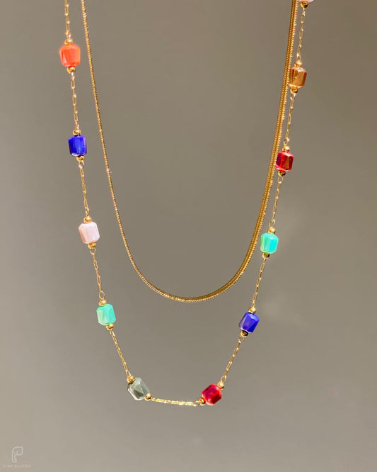 Multicolored Bead Necklace