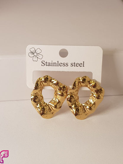 Golden Ripple Studs