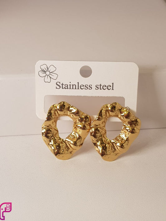 Golden Ripple Studs