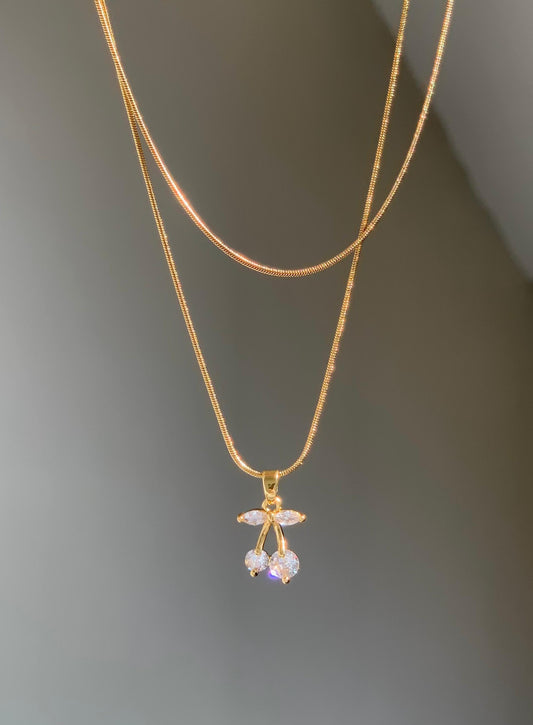 Dainty Cherry Necklace
