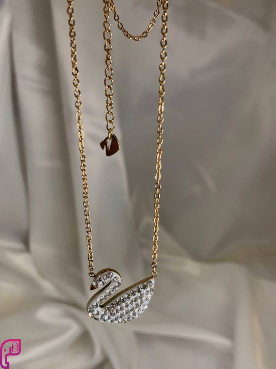 Crystal Swan Necklace