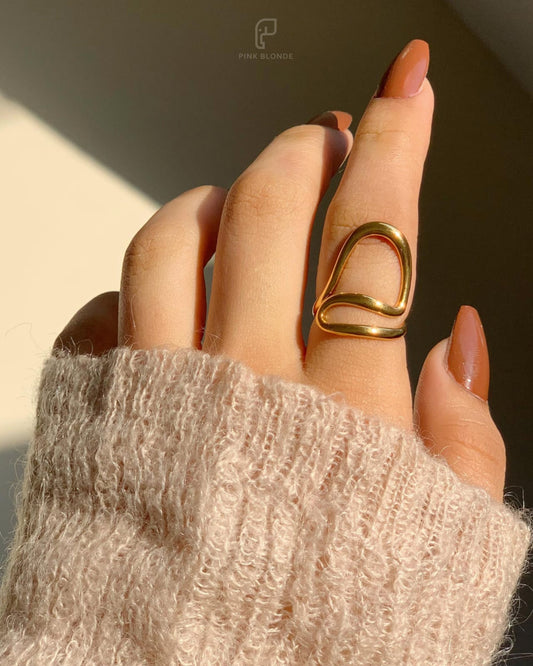 Modern Wave Ring