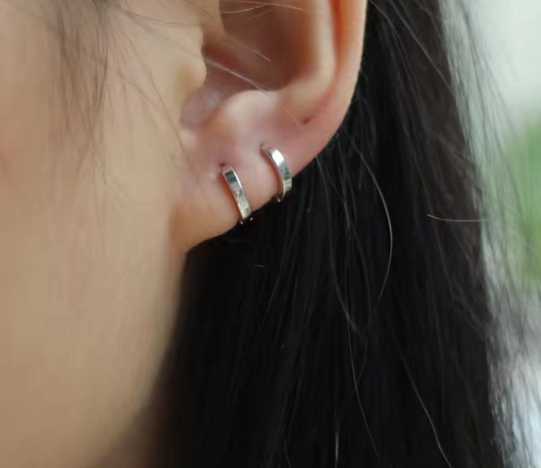 Classic Silver Hoops