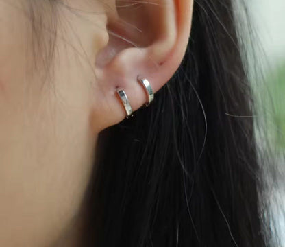 Classic Silver Hoops
