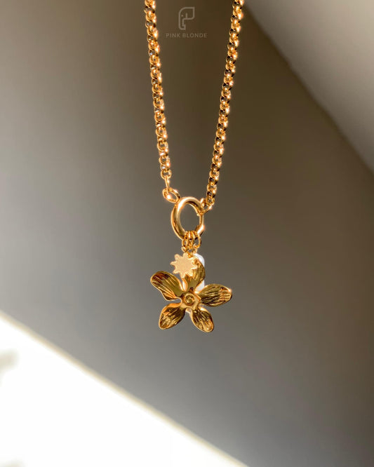 Dainty Plumeria Necklace