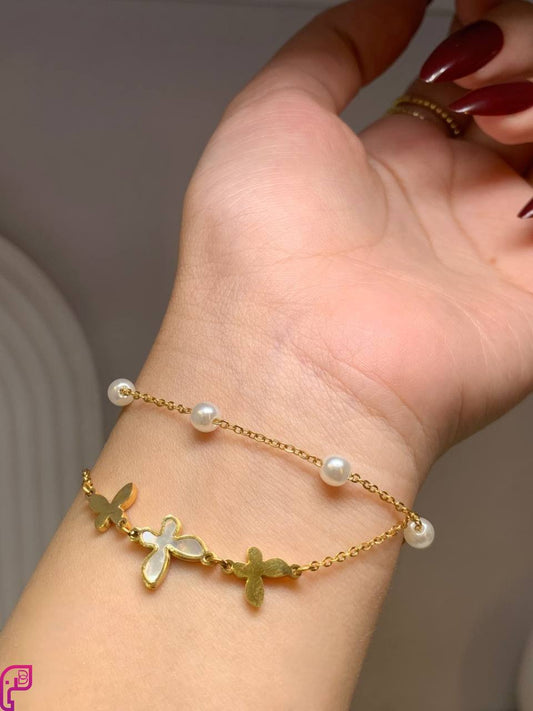 Pearl Butterfly Bracelet