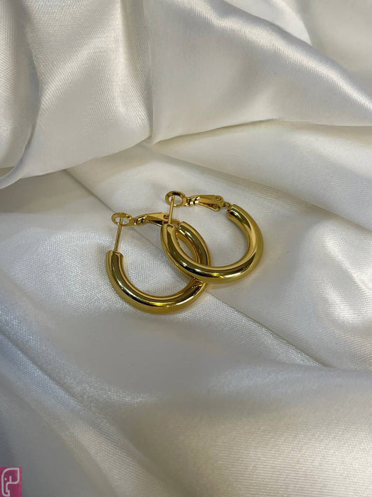 Thick Gold Hoops